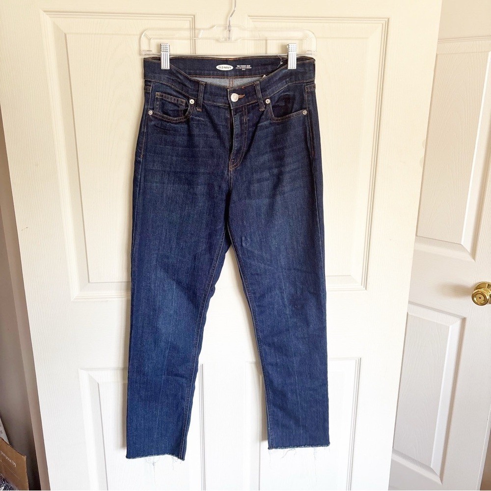 Old Navy The Power Jean Medium Wash Straight Leg Jeans Size 2